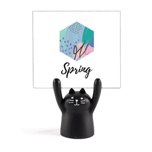 Porte-mémo chat noir Happy s Art idée cadeau originale pour collègue