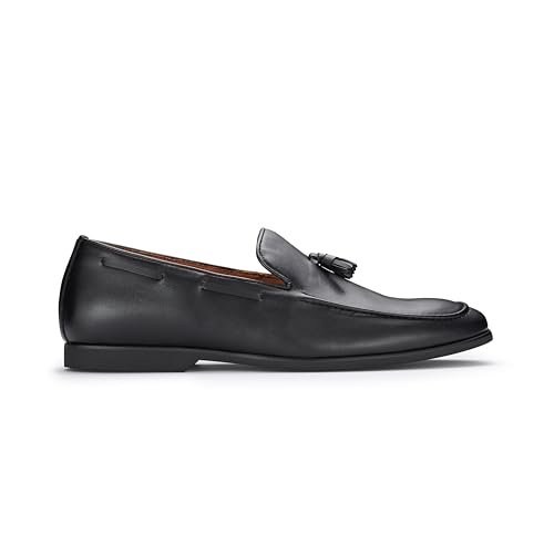 Image of Ferro Aldo Men's Premium Moc Toe Loafers | Casual & Dress Styles with Tassels & Horsebit Buckles
