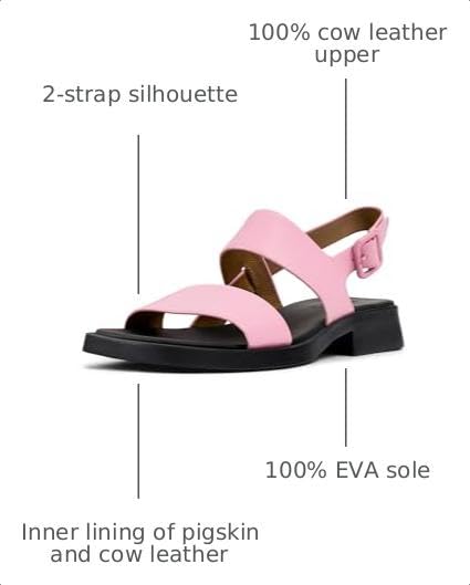 Image of Camper Women's Dana K201486 2-Strap Flat Sandal