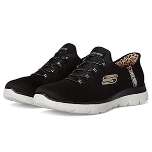 Skechers Women’s Summits Leopard Chic Hands Free Slip-ins Sneaker