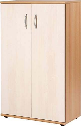Germania Aktenschrank GM-Power | In Buche und Birke | 1 x 2 Türen dahinter 2 Einlegeböden und 3 - Raster | 984-24 - 984-24 Germania Aktenschrank GM-Power | In Buche und Birke | 1 x 2 Türen dahinter 2 Einlegeböden und 3 - Raster | 984-24