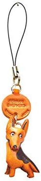 German Shepherd Leather Dog mobile/Cellphone Charm VANCA CRAFT-Collectible Cute Mascot Made in Japan image 4