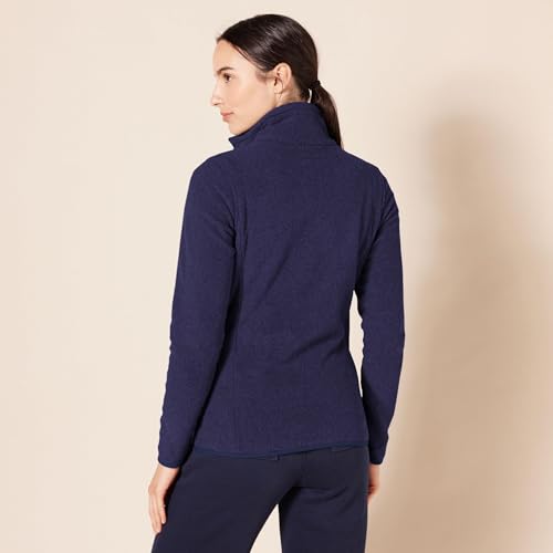 Amazon Essentials Damen-Fleecejacke, Klassische Passform, Durchgehender Reißverschluss, Fleecejacke (erhältlich in Übergröße), Marineblau, Größe XL