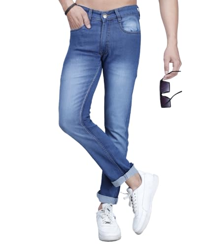 Image of Noble Monk Men Mid Rise Nobel Monk Regular Fit Denim Jeans | Jeans Pants