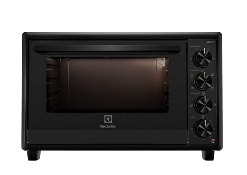 Electrolux UltimateTaste 700 EOT5622XFG - Freestanding Analog Electric Oven 56L capacity 2200W 4-in-1 (toast bake grill and rotisserie) AirFry 90C-230C temp control black