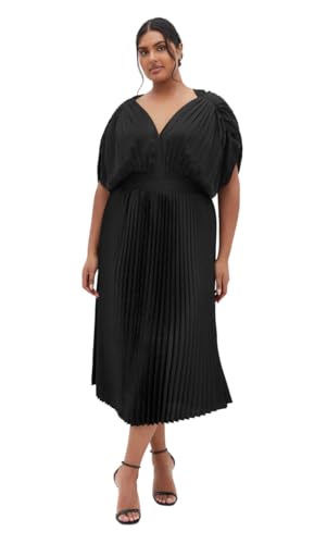 City Chic Women's Plus Size Dress - Henley Midi, 12 at Amazon