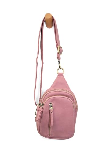 Image of Joy Susan Skyler Sling Bag: Vegan Leather, Zippered Closure, Brass Plated Hardware