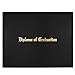 GraduationMall Imprinted Diploma Cover for Certificate 8.5''x 11'' Black,1-Pack
