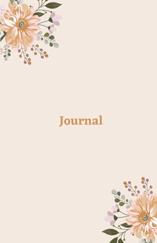 Journal floral élégant pour votre réflexion quotidienne et développement personnel à la maison