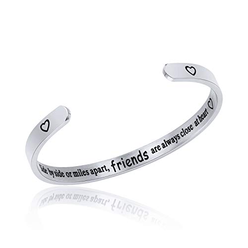 Sunflower Jewellery Long Distance Friendship Bracelet for Friends Side by Side Or Miles Apart Friends are Always Close at Heart