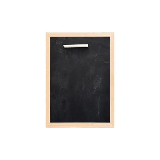 weSTOCK WE-STOCK - Pizarra negra de madera, 15 x 20 cm, con tiza incluida