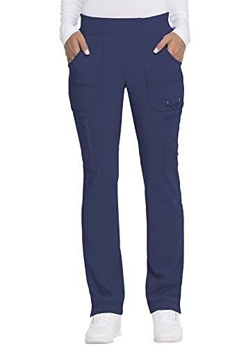 Dickies Advance Solid Tonal Twist Mid Rise Tapered Leg Pull-on Pant, DK195, M, D-Navy