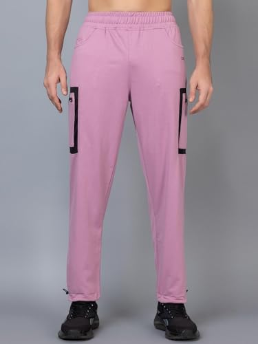 Image of CHKOKKO Men's Regular Fit Mid Rise Designer Track Pant Lower with Pocket