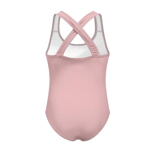 Image of Girls One Piece Swimsuit Axolotl Cross Back Straps Bathing Suit Lightweight Quick Dry Gymnastics Leotard