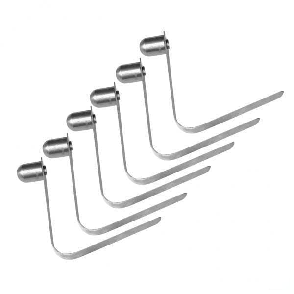MagiDeal 12 Pieces 8mm Stainless Steel Kayak Paddle Spring Clips Outdoor Camping Awning Tent Pole Snap Button Clips Single End