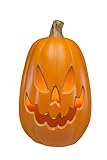 Xodus Innovations HW1030 Large 15 inch LED Lighted Pumpkin,Jack-O-Lantern Battery Operated, Indoor/Outdoor, 8 Hour Daily Timer, for Halloween and Thanksgiving