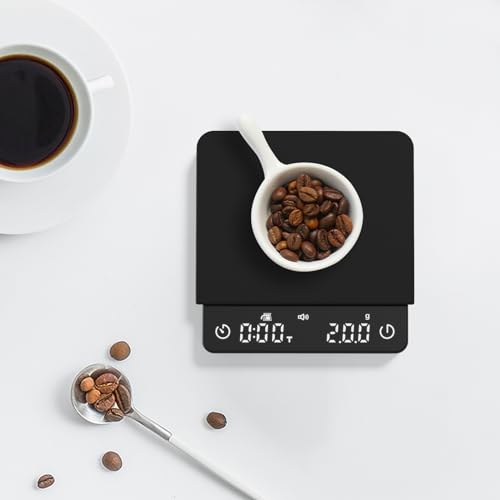 Mini Coffee Scale with Timer,Rechargeable Espresso Scale,2kg/0.1g Precision Scale for Espresso&Pour-Over Coffee,Portable Digital Kitchen Scale,Black Mini Coffee Scale with Timer,Rechargeable Espresso Scale,2kg/0.1g Precision Scale for Espresso&Pour-Over Coffee,Portable Digital Kitchen Scale,Black - Image 5