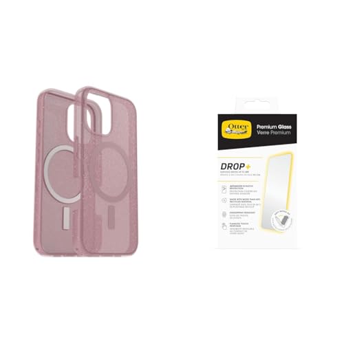 Coque MagSafe pour iPhone 16 antichoc et fine OtterBox transparente rose