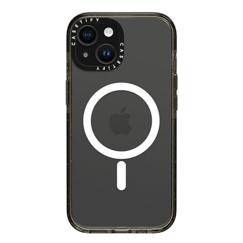 Image of CASETiFY for iPhone 15 Case - Impact Compatible with MagSafe Clear Black