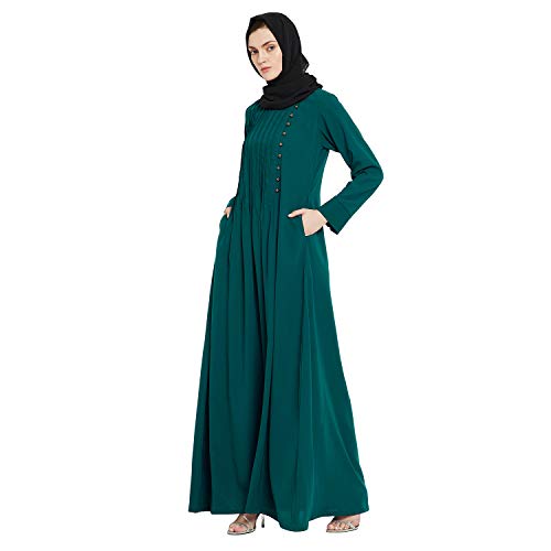Image of Nabia Nida Matte Fabric Full Length Abaya Dress for Women