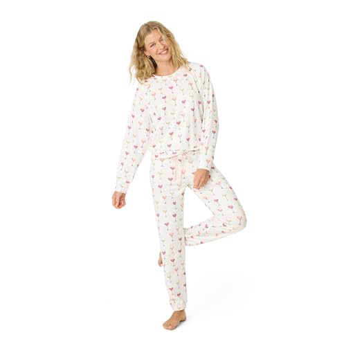 Image of PJ Salvage Women's [Amazon Exclusive] Cloud Jersey Jogger Pajama 2-piece Pj Set