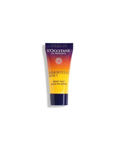 Image of L'Occitane Immortelle Overnight Reset Serum Mini,5 ml |Anti-Aging Night Serum with Immortelle, Acmella & Gardenia Extracts | Lifts, Soothes Fine Lines & Restores Radiance | Premium Clean Beauty