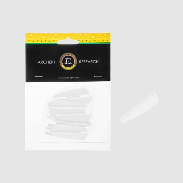 EK Archery White REVO 7 Vanes - Pack of 20