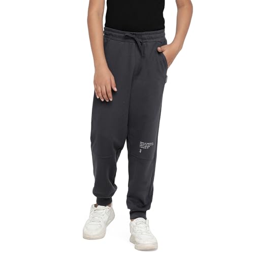 Image of Li'l Tomatoes Boys Looper Track Pant | Soft & Breathable Summer Casual Wear | Elastic Waist with Drawstring | 9-16 Years