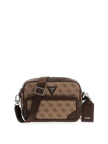 100%POLYURETHANE GUESS MILANO CROSSBODY DOUBLE ZIP