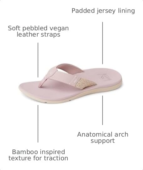 Image of REEF Santa Ana Womens Flip Flop, Arch Support, Water Friendly, Non Marking Outsole