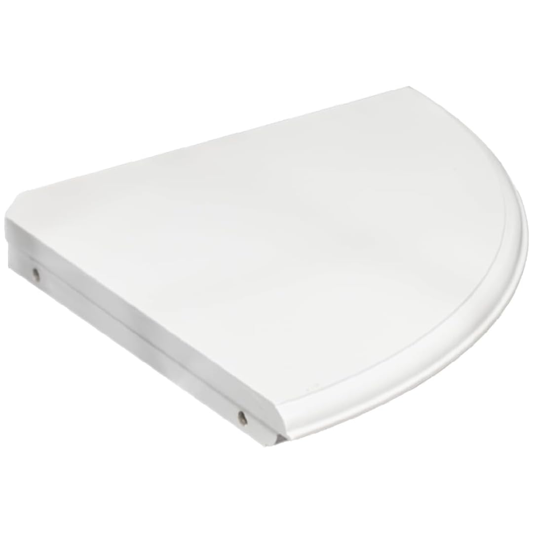 DTD QUALITY MATTERS Floating Corner Shelf Wall Mounted, MDF Storage Display Shelf, White 19cm Easy Install Decorative Rack for Living Room