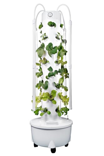 Hydroponic Tower Kit with LED Lights and 40 Net Pots