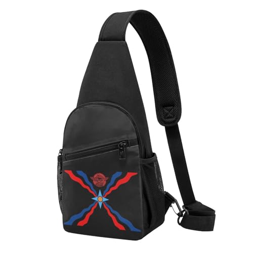 Assyrian Flag，Fashion One-Shoulder Bag，Anti-Theft Crossbody Shoulder Chest Bag