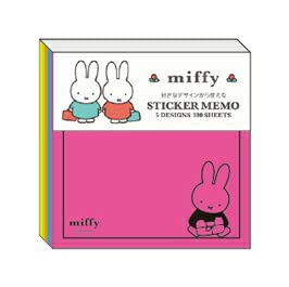 Amazon.co.jp: スクエア ミッフィー 選べる蛍光付箋(ピンク) 048763