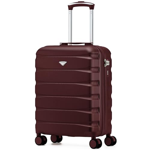 Flight Knight Cabin Suitcase 55x40x20 Ryanair Priority, EasyJet, Jet2 Lightweight Small Durable 4-Wheel Cabin Case, Carry-On for Over 60 Airlines, Hard Shell, 10kg Hand Luggage Bag (55 x 40 x 20 cm)