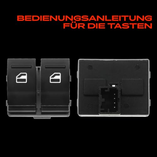 Frankberg Fensterheberschalter Vorne Links Kompatibel mit M.u.l.t.i.v.a.n V 2003-2009 Transporter V 2003-2015 Replace# 7E0959855A