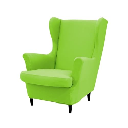 BEIWOSHA Fundas for sillas con Respaldo de Orejas, Funda elástica sillón orejero Piezas, sofá Tela Licra Lavable Color sólido, Protector Muebles sillones, sillas, Hotel, Sala Estar y Dormitorio