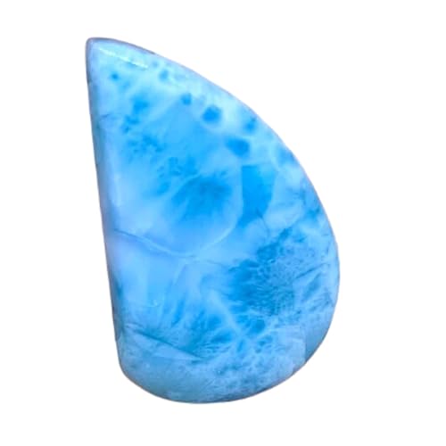 Larimar naturel cabochon 41x24mm pour création de pendentif diy