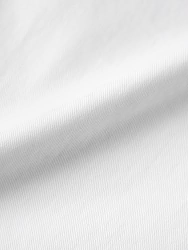 Image of The Souled Store Men's Cargo Jeans: White Men and Boys Buttoned Solid Cotton Blend Straight Fit Cargo Jeans