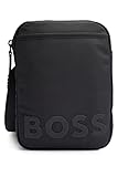 Länge: 15,0 cm BOSS Herren Thunder Phone Holder Reporter-Tasche aus beschichtetem Material mit Logo-Detail Schwarz Stck