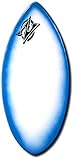 Zap Medium Wedge Skimboard, Choose Color, Fiberglass, for Kids & Adults, Rider Weight Limit 140 lbs (Exact Design Blue Halo)