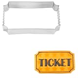 R&M Ticket Cookie Cutter Stainless Steel 3.75'