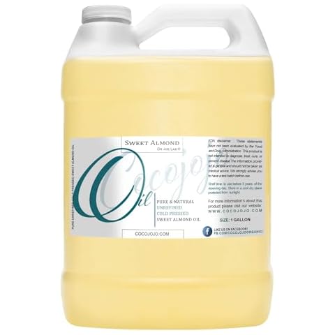 Sweet Almond Oil - Face Skin Hair Cold Pressed 1 Gallon Natural Pure Massage Extra Virgin Unrefined Cover