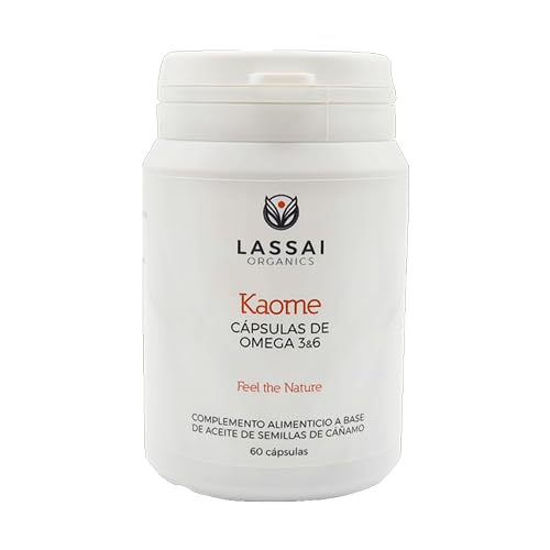 Lassai Organics Kaome - Cápsulas de Aceite de Cáñamo Orgánico Omega 3&6