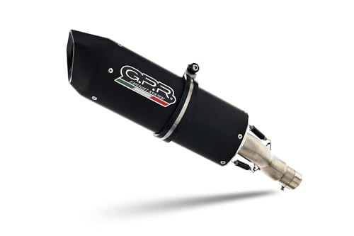 Silenziatore con raccordo Scarico GPR compatibile con Ktm Adventure 790 2021-2023, Furore Evo4 Nero, Scarico omologato, silenziatore con db killer estraibile e raccordo specifico