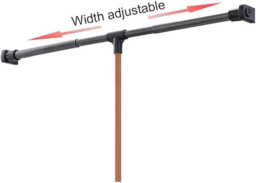 Tringe de garde-robe en acier inoxydable extensible avec glissières