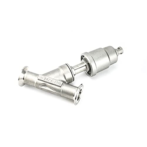 Vanne de siège angulaire étanche en PTFE 16 bars pour commande pneumatique 304 - 3