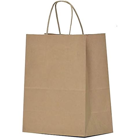 Qutuus Kraft Paper Gift Bags with Handles Cover