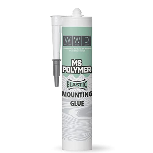 Colle professionnelle pour panneaux en bois en bois MS Polymer Adhésif de montage rapide et très forte adhérence de sortie 1 cartouche 550 g Cover