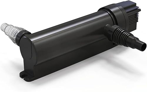 Pontec PondoTronic UVC 11 - schwarzes, universelles UVC-Vorklärgerät für klares Teichwasser / zur effektiven Beseitigung von grünem Wasser, Schwarz